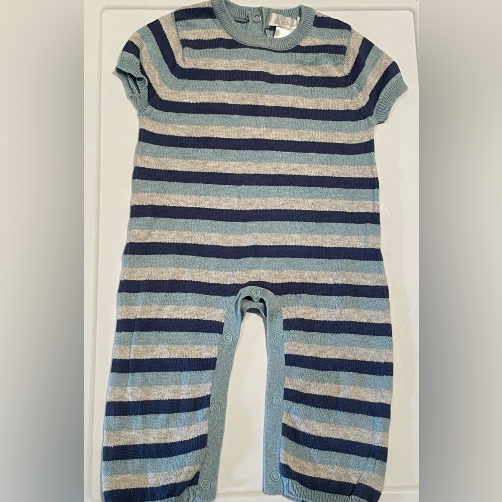 Little jade striped sweater one piece 3-6 months EUC